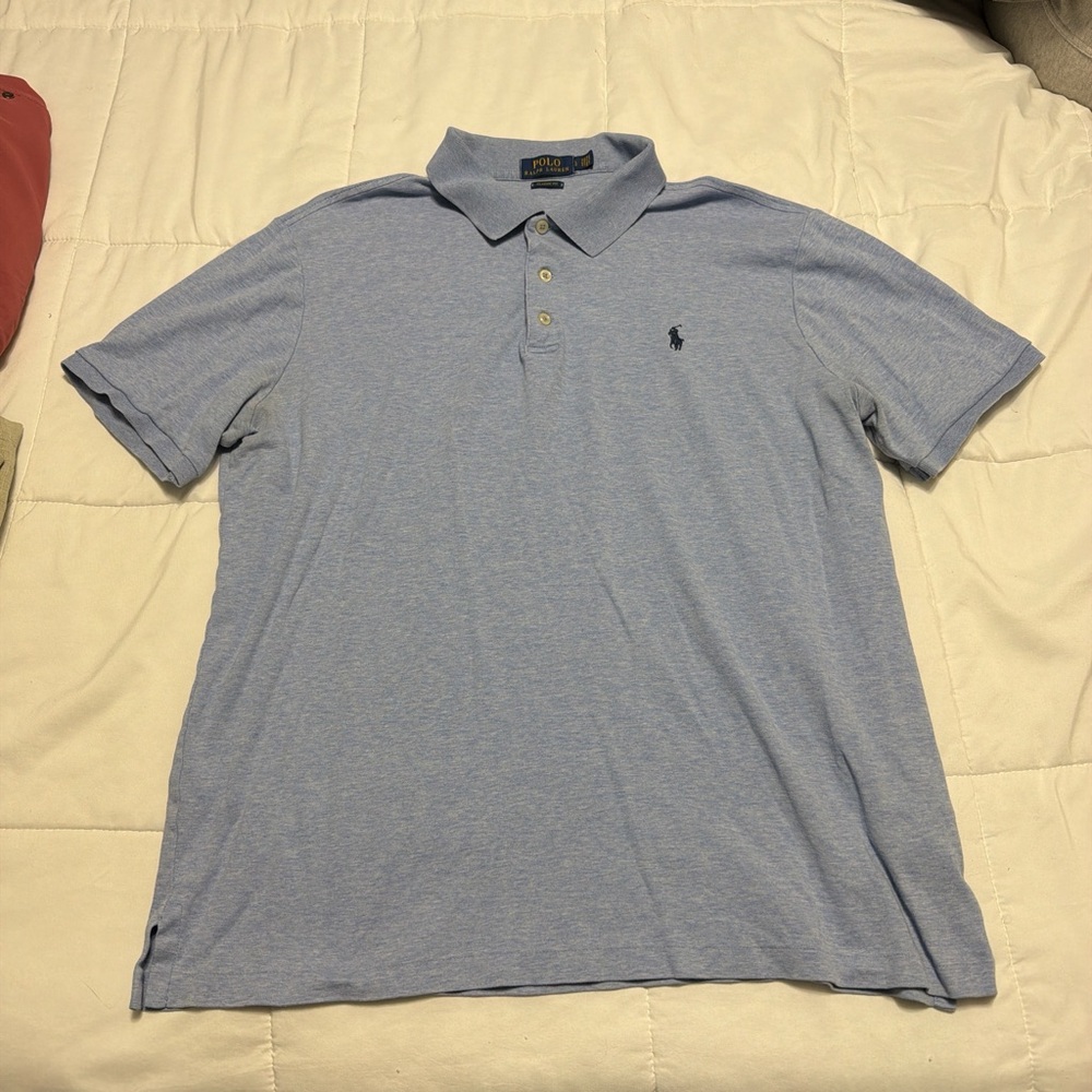 Polo by Ralph Lauren Men's Light Blue Polo Shirt